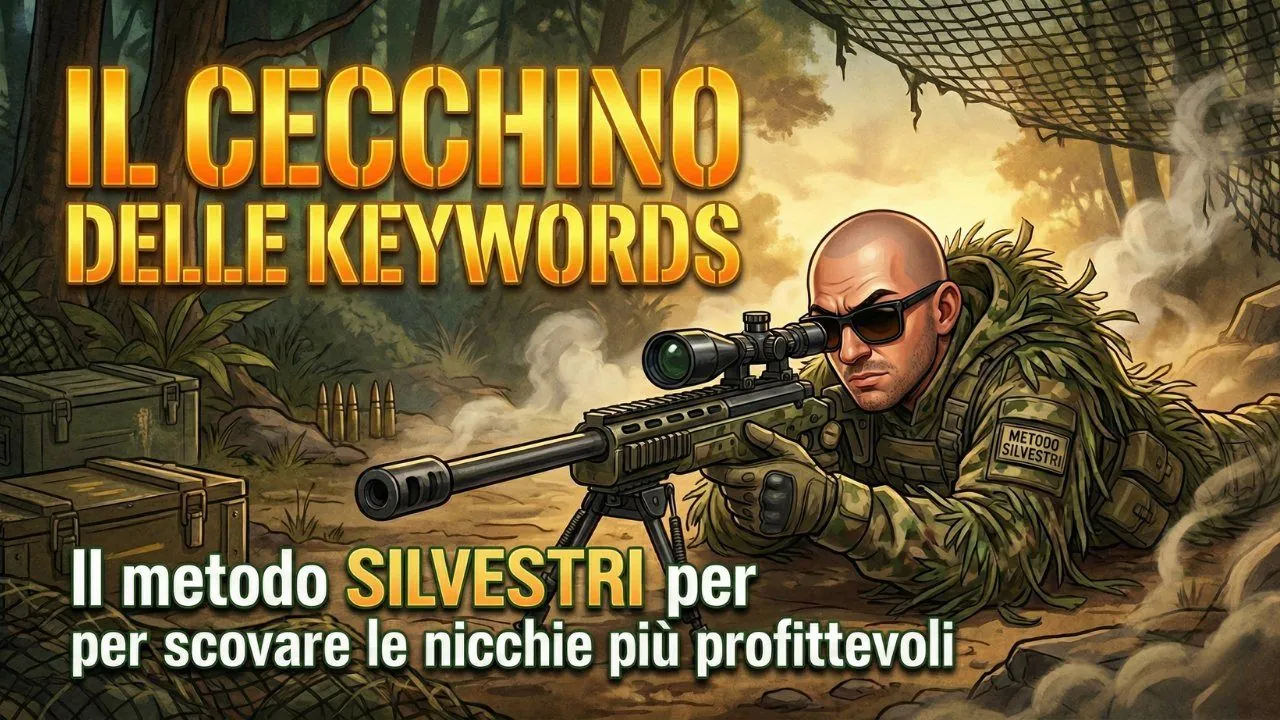 Copertina della masterclass Il Cecchino delle Keywords.